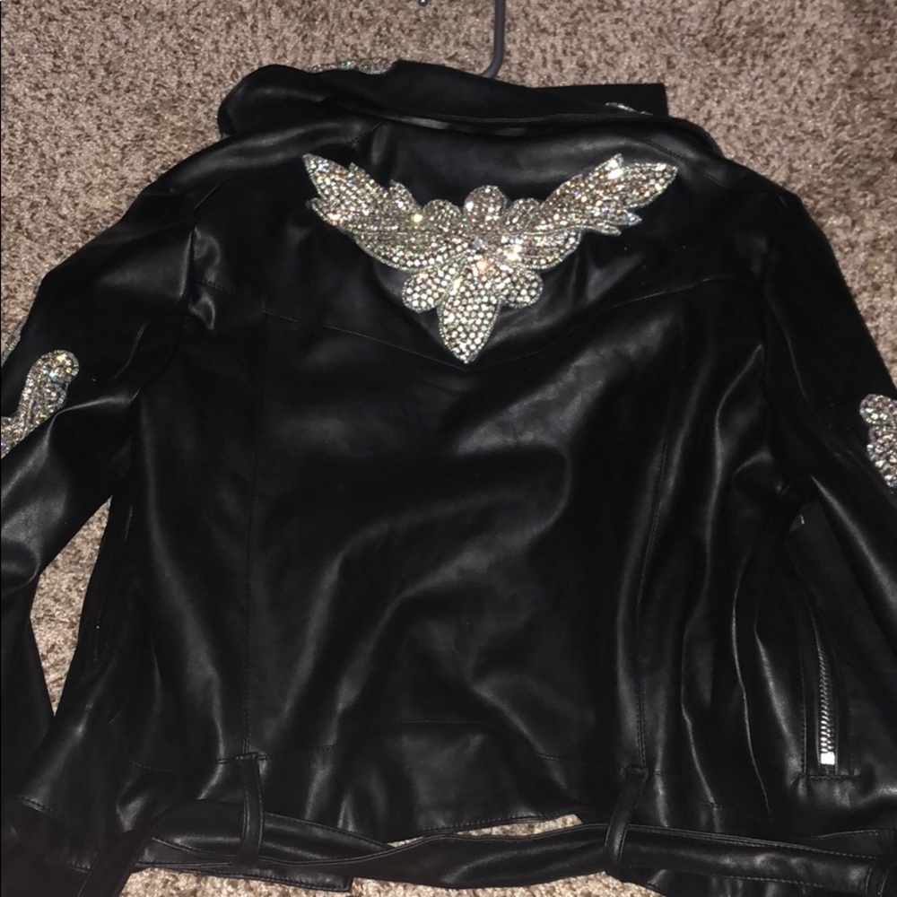 Kourtney Kardashian X PLT Leather jacket